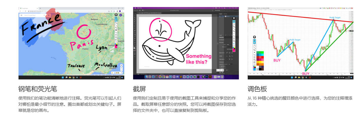 辅助教学与文件注解利器｜6款免费屏幕画笔软件｜提升工作和学习效率｜轻松手写涂鸦与注记 配图 image-2